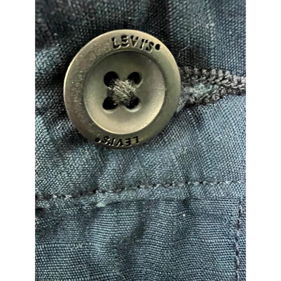 Levi Strauss & Co Cargo Shorts Men 34 Blue Ripstop Cotton Casual Utility C14 - Picture 15 of 16